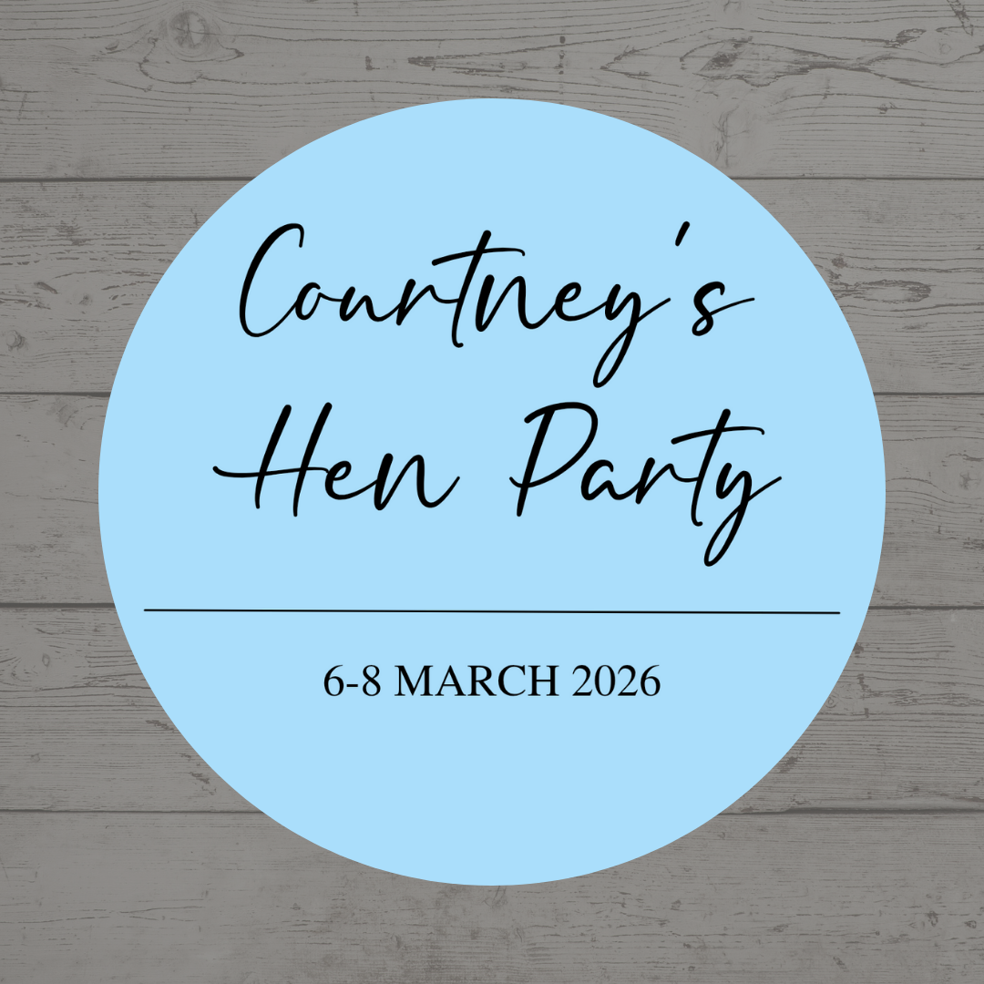 Blue Hen Party Stickers | Sticker Sheet 45mm Circles | Party Stickers | Circle Stickers | Sticker Sheet - Dinky Designs