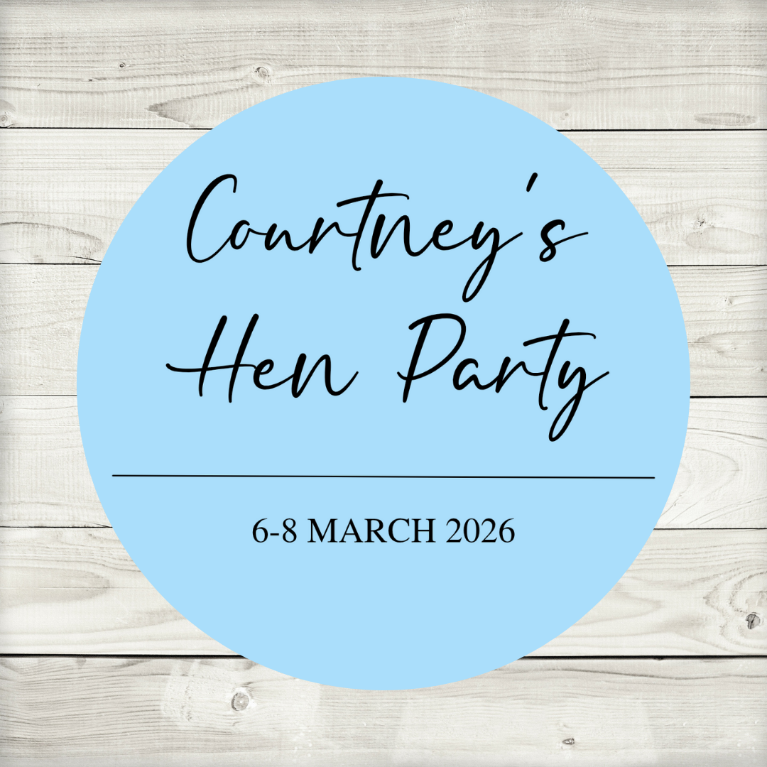 Blue Hen Party Stickers | Sticker Sheet 45mm Circles | Party Stickers | Circle Stickers | Sticker Sheet - Dinky Designs