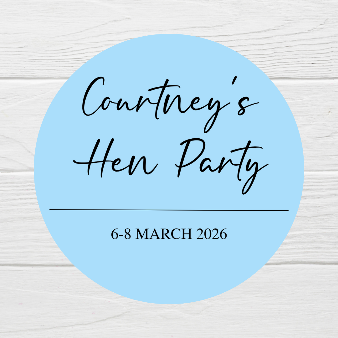 Blue Hen Party Stickers | Sticker Sheet 45mm Circles | Party Stickers | Circle Stickers | Sticker Sheet - Dinky Designs