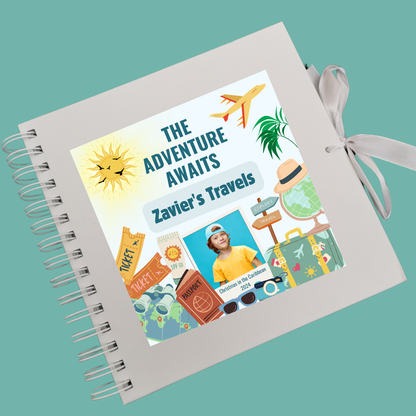 STICKER ONLY - Personalised Travel Scrapbook | Photo Travel Scrapbook | Personalised Travel Gift
