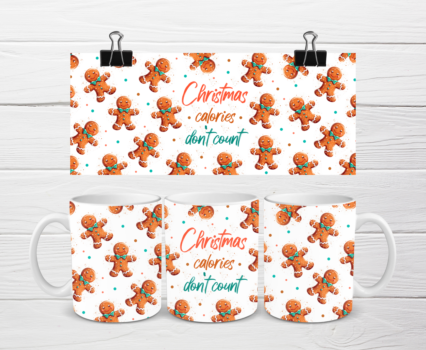 Christmas Mug | Christmas Calories Gingerbread Mug | Gift Idea