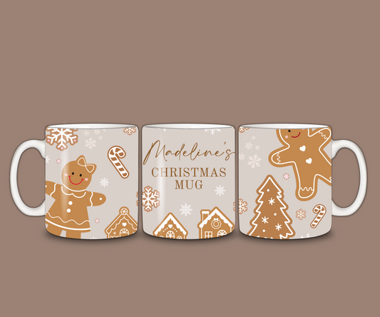 Christmas Mug | Personalised Gingerbread Mug | Gift Idea