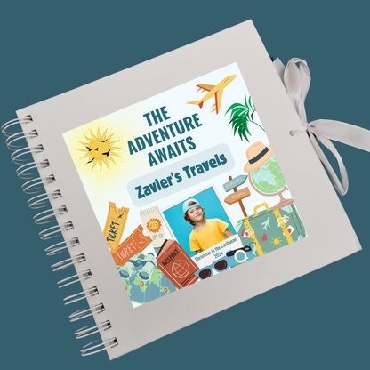 STICKER ONLY - Personalised Travel Scrapbook | Photo Travel Scrapbook | Personalised Travel Gift
