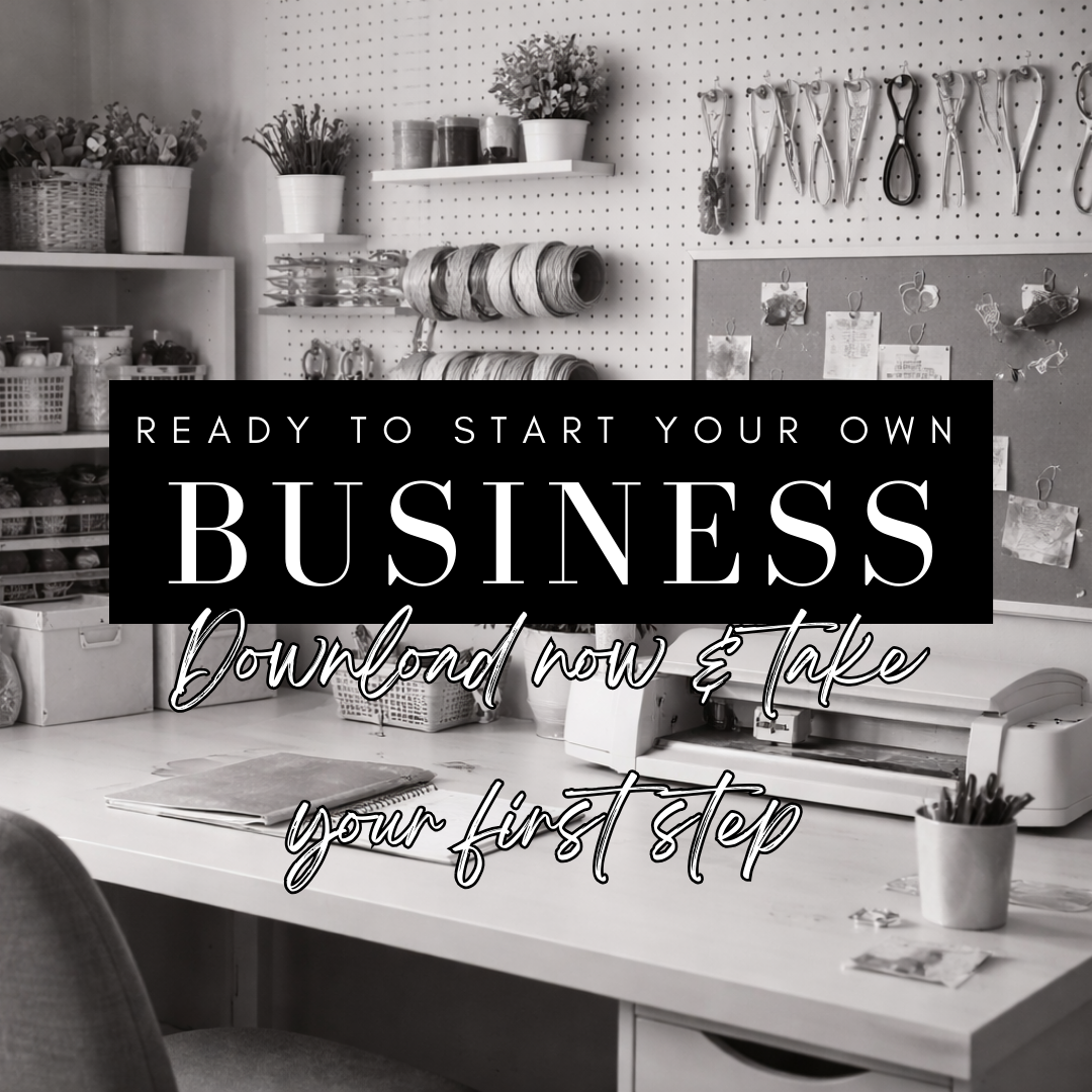 How to Start a Small Business from Home | Beginner Guide | Side Hustle Ideas | Cricut Business | Make Money Online UK | Digital Download - Dinky Designs
