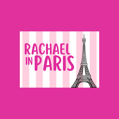 Rectangle Stickers | Party Stickers | In Paris Hen Party Stickers | Party Bag Stickers