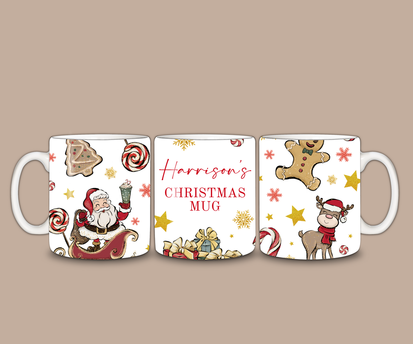Christmas Mug | Personalised Santa Mug | Gift Idea