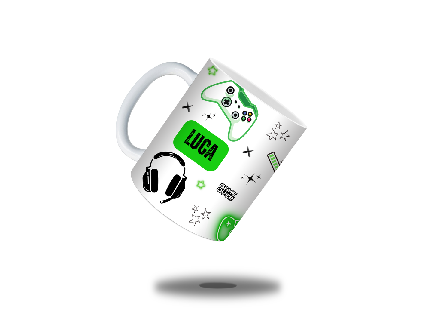 Gaming Mug | Green Gaming Mug | Personalised Gamer Mug | Gift Idea