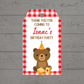 Gift Tags | Red Teddy Bear Picnic Gift Tags | Party Tags | Party Gift Tags | Teddy Bear Picnic Party