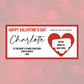 Red Surprise Valentine Ticket Print | Personalised Valentine Ticket | Valentine Scratch Reveal | Gift Idea, Design 3