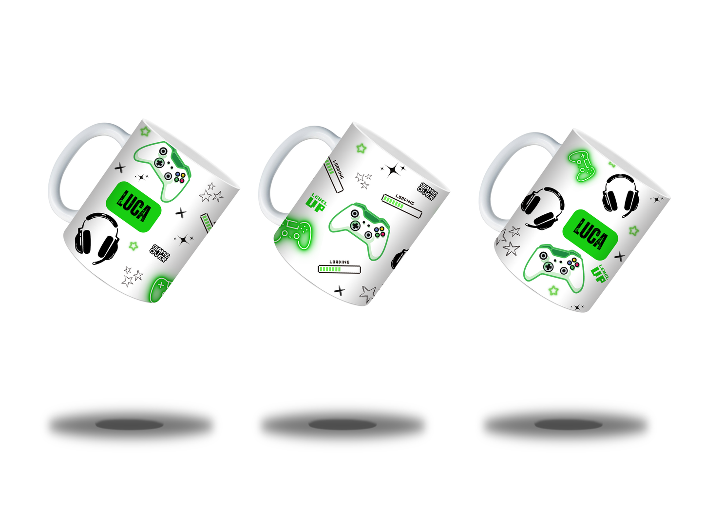 Gaming Mug | Green Gaming Mug | Personalised Gamer Mug | Gift Idea