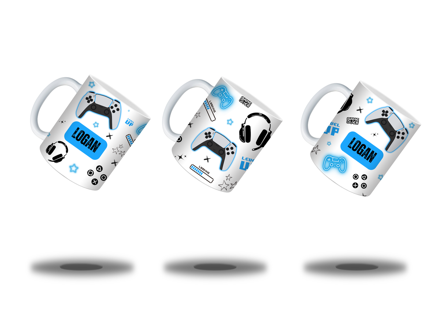 Gaming Mug | Blue Gaming Mug | Personalised Gamer Mug | Gift Idea