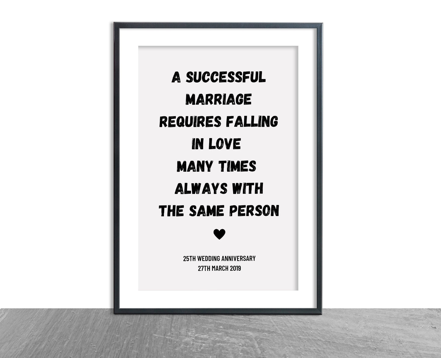 Couples Print | Successful Marriage | Wedding Anniversary Print | Wedding Gift Idea