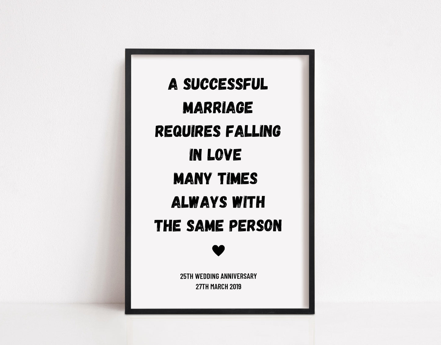 Couples Print | Successful Marriage | Wedding Anniversary Print | Wedding Gift Idea