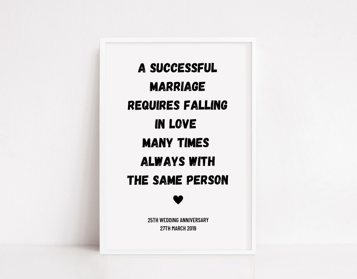 Couples Print | Successful Marriage | Wedding Anniversary Print | Wedding Gift Idea