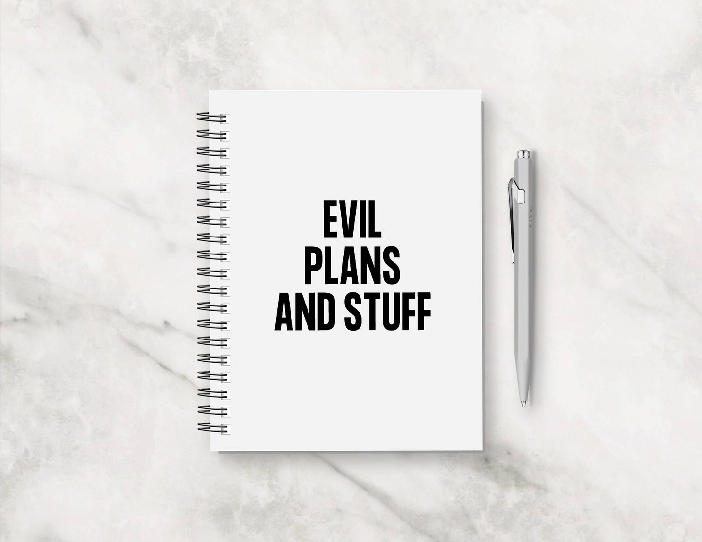 Funny Notebook | Evil Plans And Stuff | Funny Planner