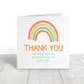Teacher Card | Thank You For Being Such An Important Part Of My Story | Rainbow Thank You Card (Design 2)