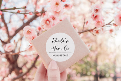 White Hen Party Stickers | Sticker Sheet 45mm Circles | Party Stickers | Circle Stickers | Sticker Sheet