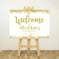 Gold & White Engagement Welcome Board Sign | Personalised Engagement Board | Engagement Party Sign | A4, A3, A2