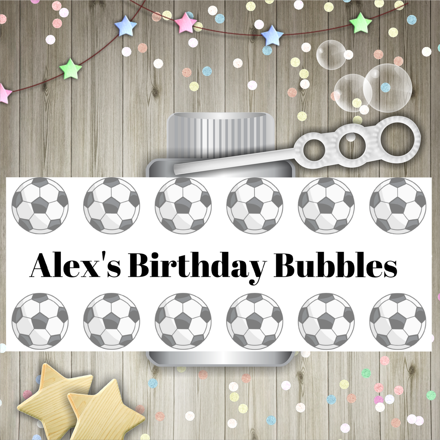 Bubble Wrapper Sticker Labels | Football Bubble Labels | Bubble Stickers | Bubble Party Favours | Party Stickers | Design 2