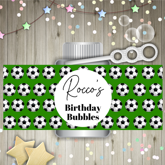 Bubble Wrapper Sticker Labels | Football Bubble Labels | Bubble Stickers | Bubble Party Favours | Party Stickers | Design 1