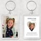 Keyring Gift | Stepped Up Dad | Step Dad Gift | Photo Image Keyring | Fathers Day Gift Idea