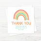 Teacher Card | Thank You For Being Such An Important Part Of My Story | Rainbow Thank You Card (Design 2)
