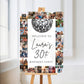 Silver Disco Image Photo Collage Welcome Board Sign | Personalised Birthday Board | Birthday Party Sign | A4, A3, A2