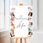 12 Months Image Photo Welcome Board Sign | Personalised Baby First Birthday Board | One Year Milestone Party Sign | A4, A3, A2