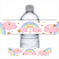 Juice Bottle Labels | Pastel Rainbow Labels | Water Bottle Stickers | Pastel Rainbow Baby Shower, Birthday Party
