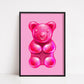 Quirky Print | Candy Sweet Bear Image | Home Print
