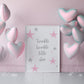Children's Print | Pink Twinkle Star Print | Nursery Print