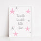 Children's Print | Pink Twinkle Star Print | Nursery Print