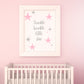 Children's Print | Pink Twinkle Star Print | Nursery Print