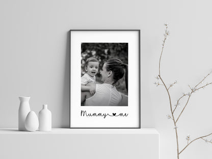 Mother's Day Print | Mummy & Me Print | Personalised Photo Image Print