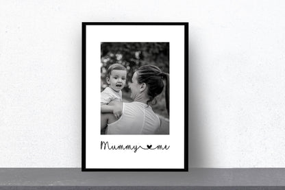 Mother's Day Print | Mummy & Me Print | Personalised Photo Image Print