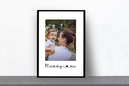 Mother's Day Print | Mummy & Me Print | Personalised Photo Image Print