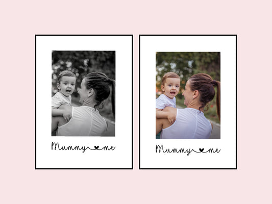 Mother's Day Print | Mummy & Me Print | Personalised Photo Image Print