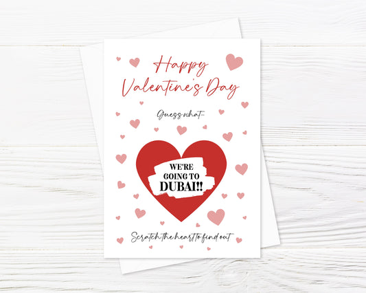 A6 Valentines Day Card | Scratch Reveal Surprise Card | Scratch Card | Scratch Reveal Card | Design 2