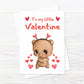 Children's Valentine Card | To My Little Valentine | Cute Bear Card
