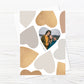 A5 Valentines Day Gold Heart Card | Valentine Photo Card | Anniversary Photo Card | Couples Card