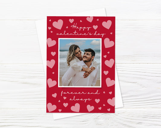 A5 Valentines Day Card | Valentine Photo Card | Couples Card