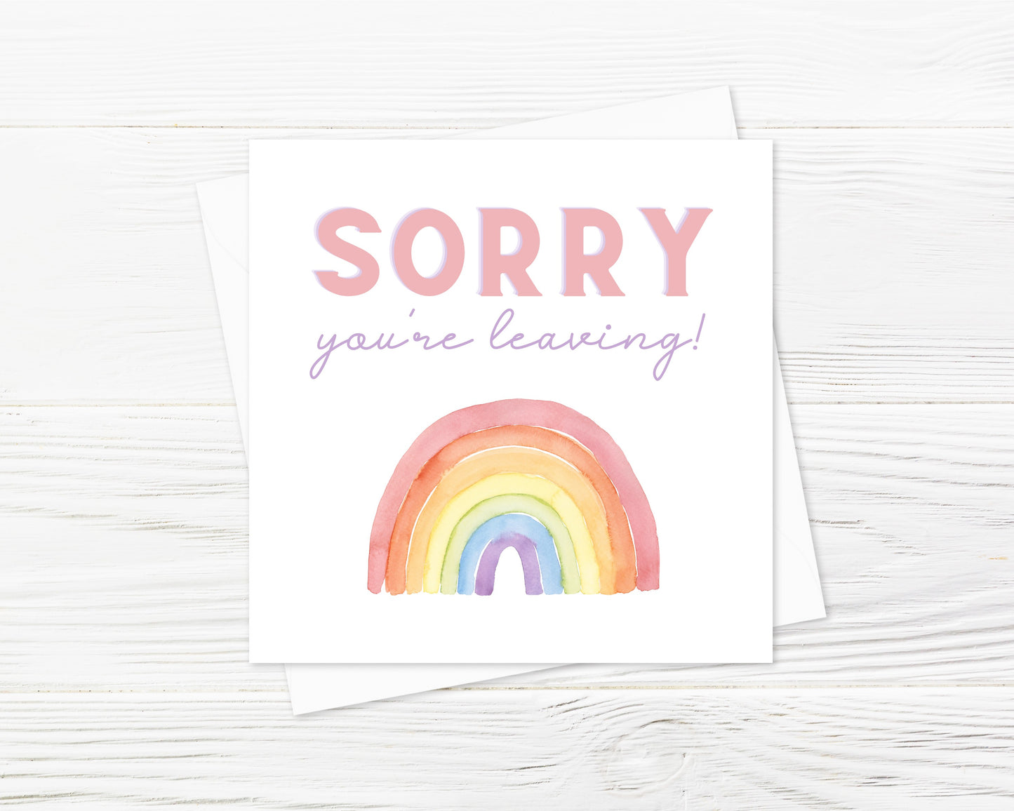 Sorry You're Leaving Card | Work Colleague Card | Design 1