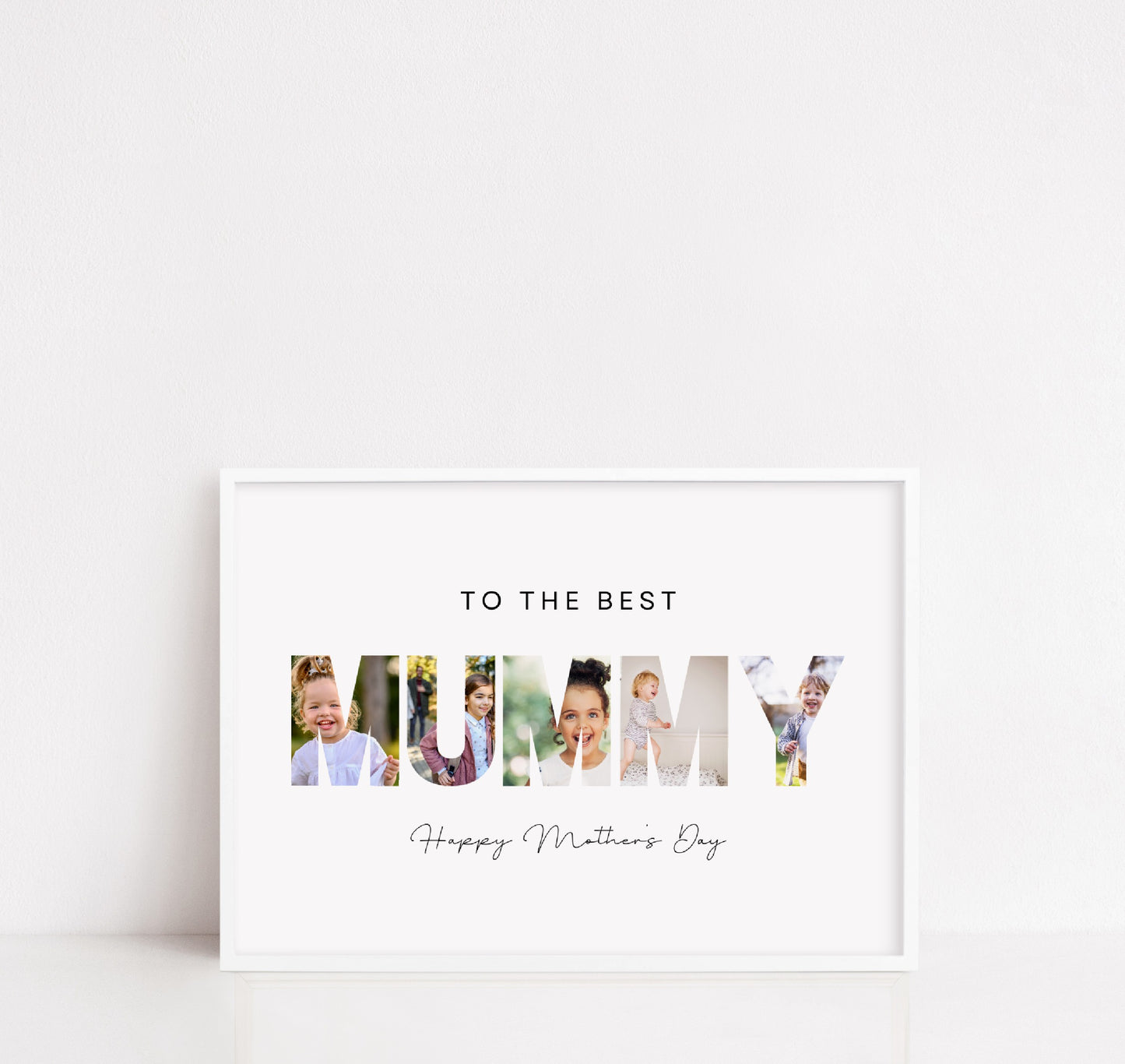 Mother's Day Print | Personalised Photo Letters | To The Best Mummy | Mother's Day Gift