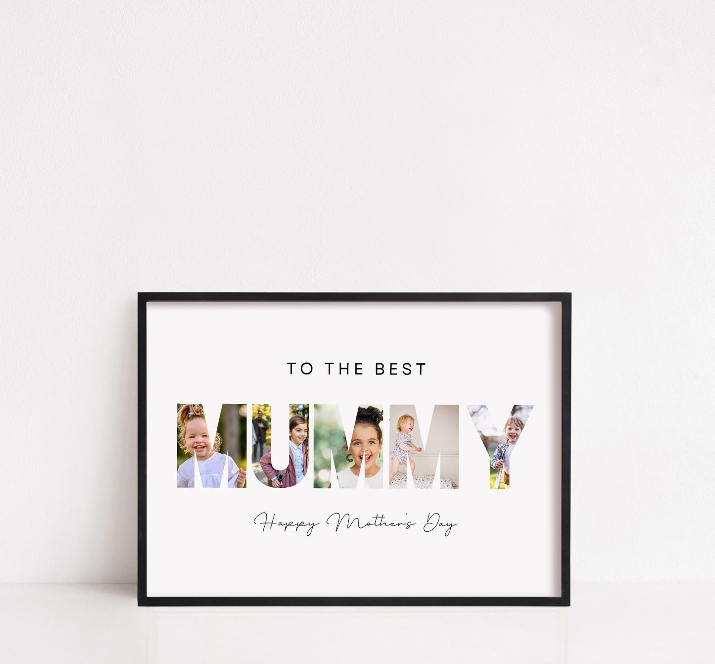 Mother's Day Print | Personalised Photo Letters | To The Best Mummy | Mother's Day Gift