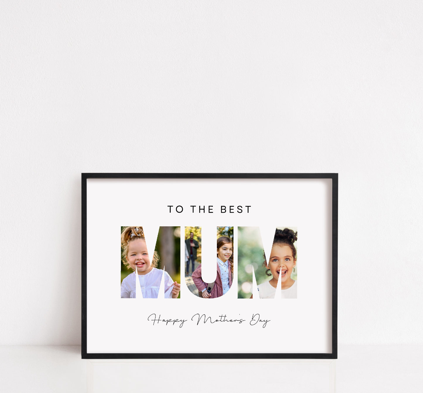 Mother's Day Print | Personalised Photo Letters | To The Best Mum | Mother's Day Gift