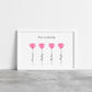 Family Print | Personalised Balloons Print | Heart Family Gift
