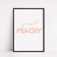 Quote Print | Just Peachy | Wall Print