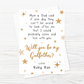 Godfather Card | Will You Be My Godfather Card | Personalised Christening Baptism Godparent Card