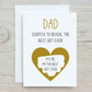 Gold Scratch Card | Funny Surprise Best Gift Ever Card | Dad Birthday - Father's Day Scratch Reveal Card | Joke Card