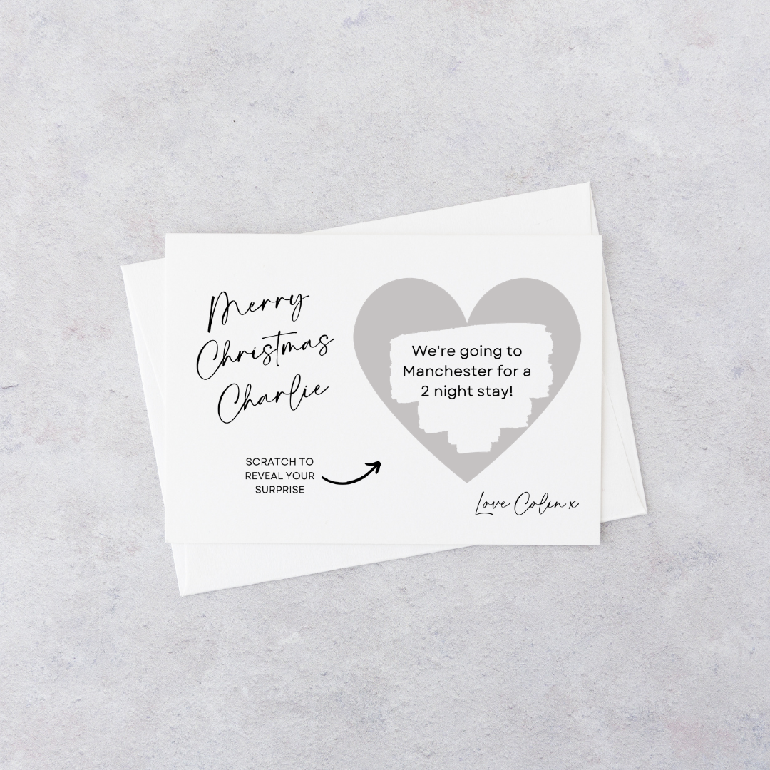 A6 Surprise Ticket Print | Personalised Birthday Ticket | Birthday Scratch Reveal | Gift Idea - Dinky Designs